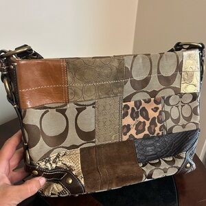 Genuine coach patch work bag!
